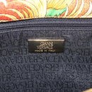 Gianni Versace Shoulder Bag Canvas Orange Gold Auth bs37650-22