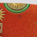 Gianni Versace Shoulder Bag Canvas Orange Gold Auth bs37650-3