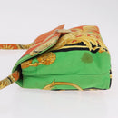 Gianni Versace Shoulder Bag Canvas Orange Gold Auth bs37650-8