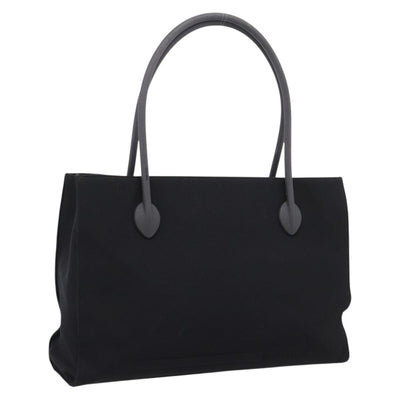 Miu Miu Tote Bag Canvas Black Auth bs37651