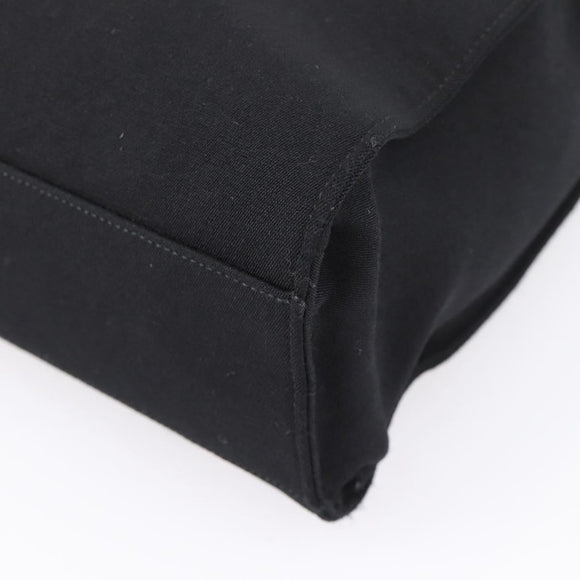 Miu Miu Tote Bag Canvas Black Auth bs37651