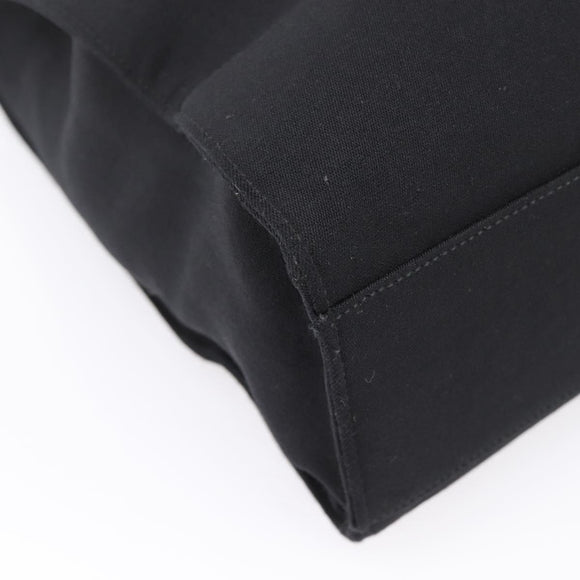 Miu Miu Tote Bag Canvas Black Auth bs37651