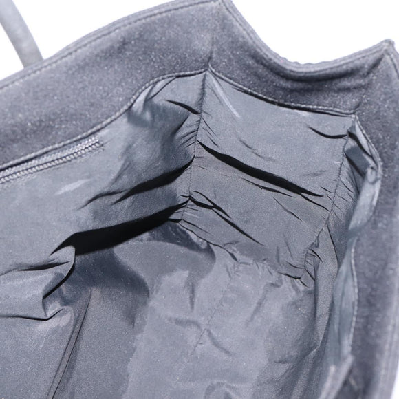 Miu Miu Tote Bag Canvas Black Auth bs37651