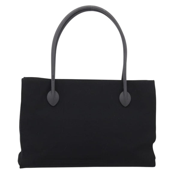 Miu Miu Tote Bag Canvas Black Auth bs37651
