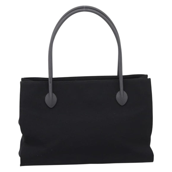Miu Miu Tote Bag Canvas Black Auth bs37651