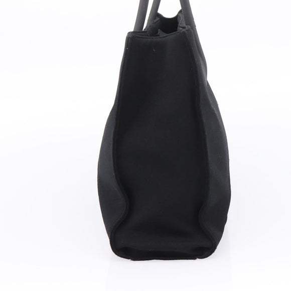 Miu Miu Tote Bag Canvas Black Auth bs37651