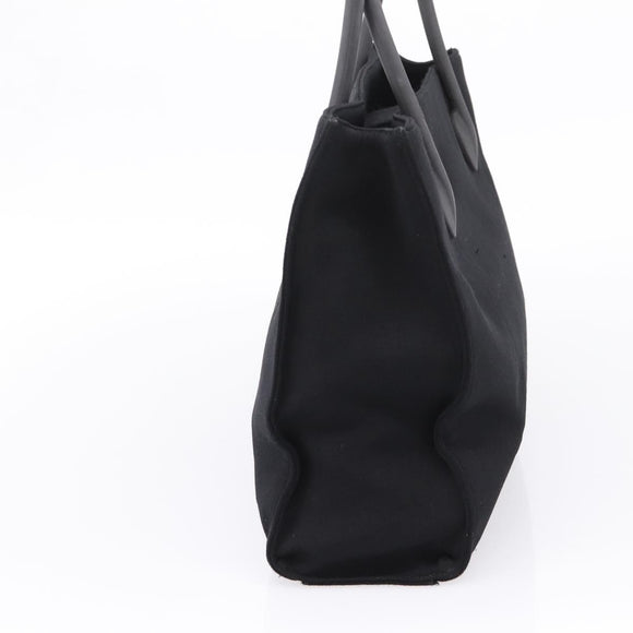 Miu Miu Tote Bag Canvas Black Auth bs37651