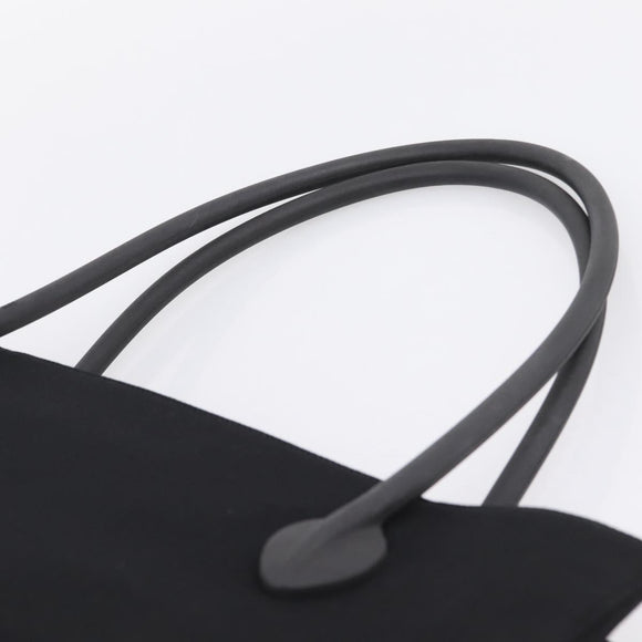 Miu Miu Tote Bag Canvas Black Auth bs37651