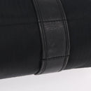 HERMES Acapulco Cabas MM Hand Bag Canvas Leather Black Silver Auth bs37652-7