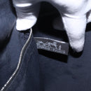 HERMES Acapulco Cabas MM Hand Bag Canvas Leather Black Silver Auth bs37652-22