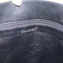 CHANEL Matelasse Tote Bag Lamb Skin Black Silver CC Auth bs37653-18
