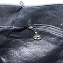 CHANEL Matelasse Tote Bag Lamb Skin Black Silver CC Auth bs37653-21