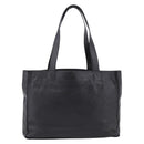 CHANEL Matelasse Tote Bag Lamb Skin Black Silver CC Auth bs37653-2