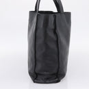 CHANEL Matelasse Tote Bag Lamb Skin Black Silver CC Auth bs37653-3