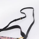 ETRO Shoulder Bag Leather 2way Black Gold Auth bs37654A-10