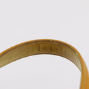 CHANEL Choco Bar Hand Bag Patent leather Yellow Gold CC Auth bs37655-9