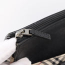 BURBERRY Nova Check Tote Bag Canvas Beige Silver Auth bs37659-10