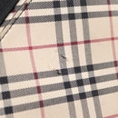 BURBERRY Nova Check Tote Bag Canvas Beige Silver Auth bs37660-26