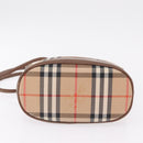 BURBERRY Nova Check Tote Bag Canvas Beige Gold Auth bs37661-6
