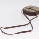 Burberrys Nova Check Shoulder Bag Canvas Beige Gold Auth bs37663-9