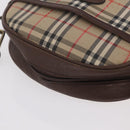 Burberrys Nova Check Shoulder Bag Canvas Beige Gold Auth bs37663-8