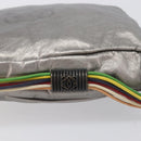 LOEWE Shoulder Bag Leather Silver Auth bs37665-7