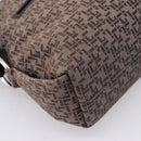 LOEWE Shoulder Bag Canvas Gray Silver Auth bs37666A-14