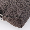 LOEWE Shoulder Bag Canvas Gray Silver Auth bs37666A-16