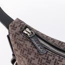 LOEWE Shoulder Bag Canvas Gray Silver Auth bs37666A-10