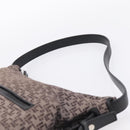 LOEWE Shoulder Bag Canvas Gray Silver Auth bs37666A-8