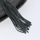 Chloe Hudson Shoulder Bag Leather Black Gold Auth bs37667A-17