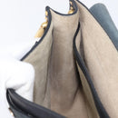 Chloe Hudson Shoulder Bag Leather Black Gold Auth bs37667A-22