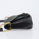 Chloe Hudson Shoulder Bag Leather Black Gold Auth bs37667A-5