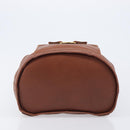 Salvatore Ferragamo Vala Backpack Leather Brown Gold Auth bs37669-10