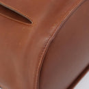 Salvatore Ferragamo Vala Backpack Leather Brown Gold Auth bs37669-12