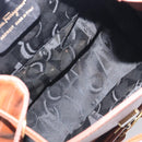 Salvatore Ferragamo Vala Backpack Leather Brown Gold Auth bs37669-21
