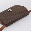 CELINE Macadam Canvas Shoulder Bag PVC Leather Brown Gold Auth bs37670-6