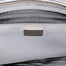 PRADA Hand Bag Saffiano leather 2way Gray Gold Auth bs37671-24