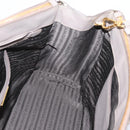 PRADA Hand Bag Saffiano leather 2way Gray Gold Auth bs37671-25