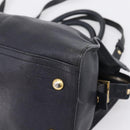 Saint Laurent Cavass Chic Mini Bag Leather 2way Black Gold 370699 Auth bs37674-15