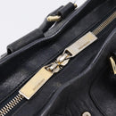Saint Laurent Cavass Chic Mini Bag Leather 2way Black Gold 370699 Auth bs37674-17
