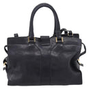 Saint Laurent Cavass Chic Mini Bag Leather 2way Black Gold 370699 Auth bs37674-3