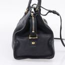 Saint Laurent Cavass Chic Mini Bag Leather 2way Black Gold 370699 Auth bs37674-4