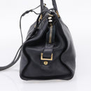 Saint Laurent Cavass Chic Mini Bag Leather 2way Black Gold 370699 Auth bs37674-5
