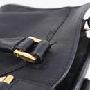 Saint Laurent Cavass Chic Mini Bag Leather 2way Black Gold 370699 Auth bs37674-6
