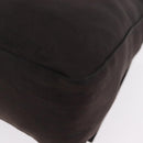 FENDI Mamma Baguette Shoulder Bag Cotton Jersey Brown Silver Auth bs37676-19