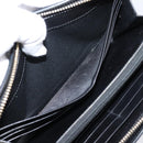 Saint Laurent Long Wallet Leather Black Gold Auth bs37677-20