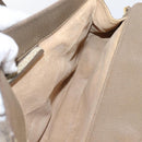 GUCCI GG Supreme Web Sherry Line Bag PVC Beige Gold 116 02 076 Auth bs37680-18