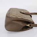 GUCCI GG Supreme Web Sherry Line Bag PVC Beige Gold 116 02 076 Auth bs37680-4