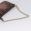 LOUIS VUITTON Damier Ebene T&B Mini Pochette Accessoires N58011 LV Auth bs37681-7